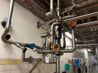 Översiktsbild av Alfa laval pneumatic valve station
